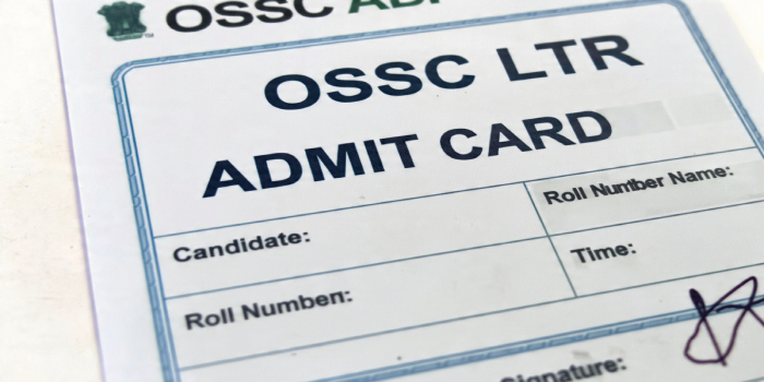 Ossc LTR Admit Card