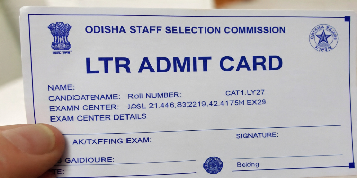 Ossc LTR Admit Card