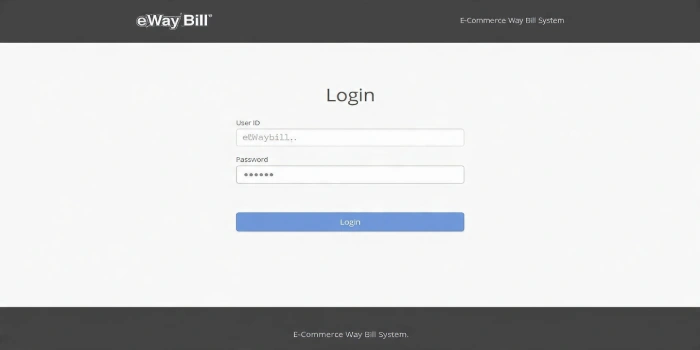 eWay Bill Login
